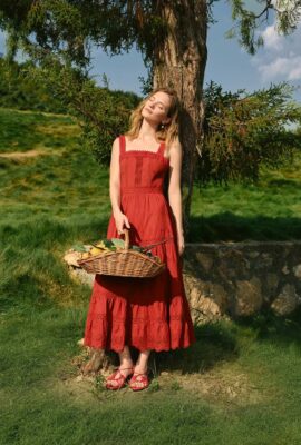 Women's Clarabel Sleeveless Cotton Midi Dress