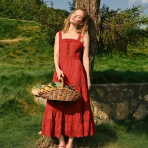 Women's Clarabel Sleeveless Cotton Midi Dress