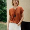Women's Eugene Cotton Knit V-Neck Top